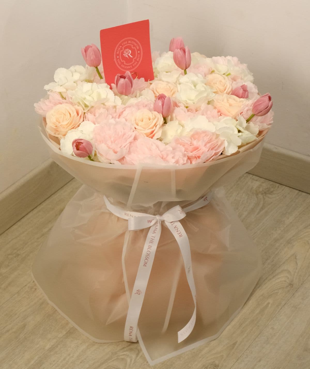 Peony Story - Giant artificial roses, peonies & hydrangeas in pink — a story told in petals. - Rena The Blossom Jakarta