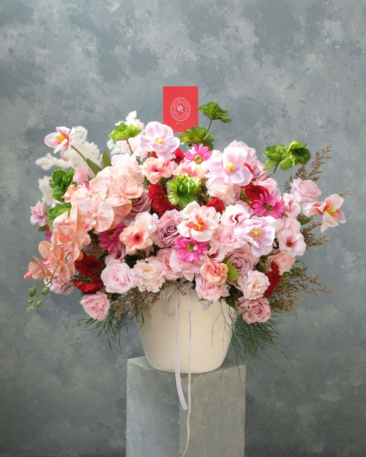 Eden Fleur - Artificial roses, tulips & ranunculus in pink, lilac & green — a permanent dream garden. - Rena The Blossom Jakarta