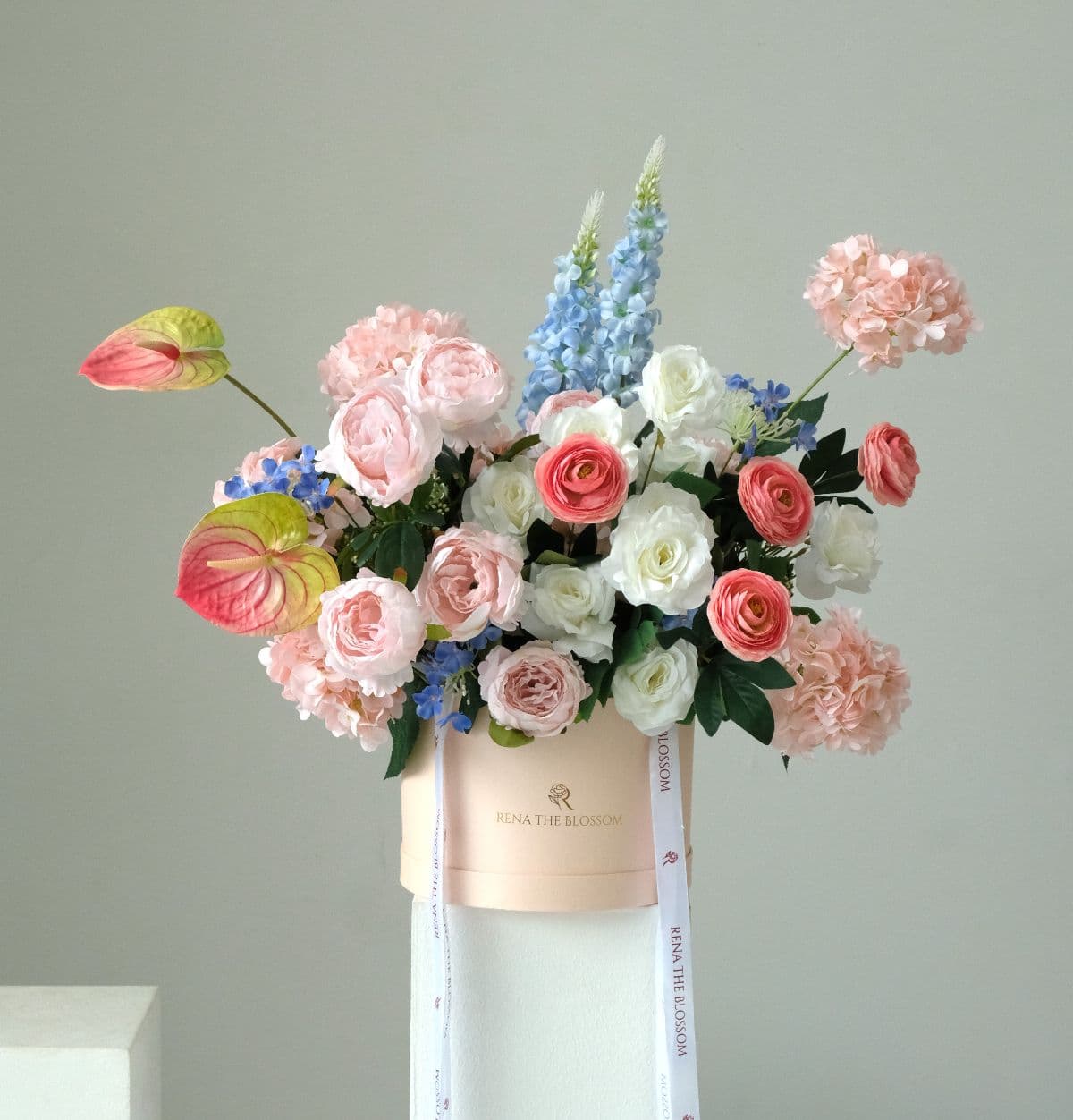 Spring Muse Box - An artificial spring-inspired box arrangement — thoughtful, lasting, and full of good luck. - Rena The Blossom Jakarta