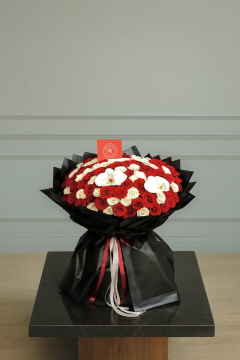 Blush Symphony In Red and White
