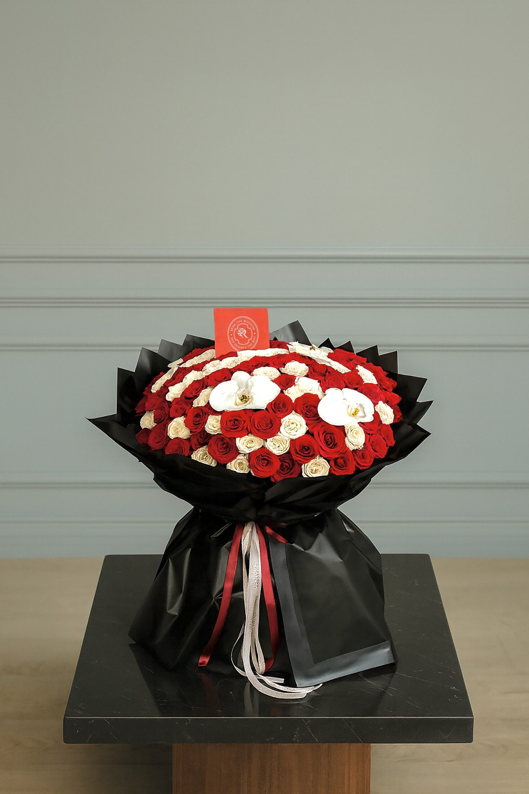 Blush Symphony In Red and White